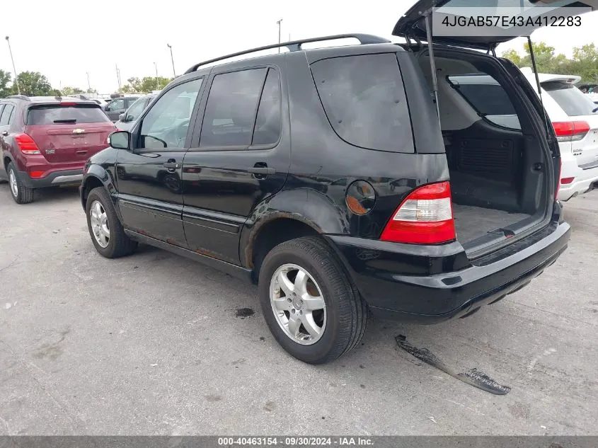 4JGAB57E43A412283 2003 Mercedes-Benz Ml 350