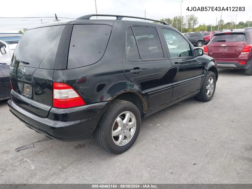 4JGAB57E43A412283 2003 Mercedes-Benz Ml 350