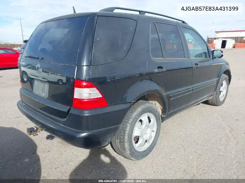 4JGAB57E83A431399 2003 Mercedes-Benz Ml 350