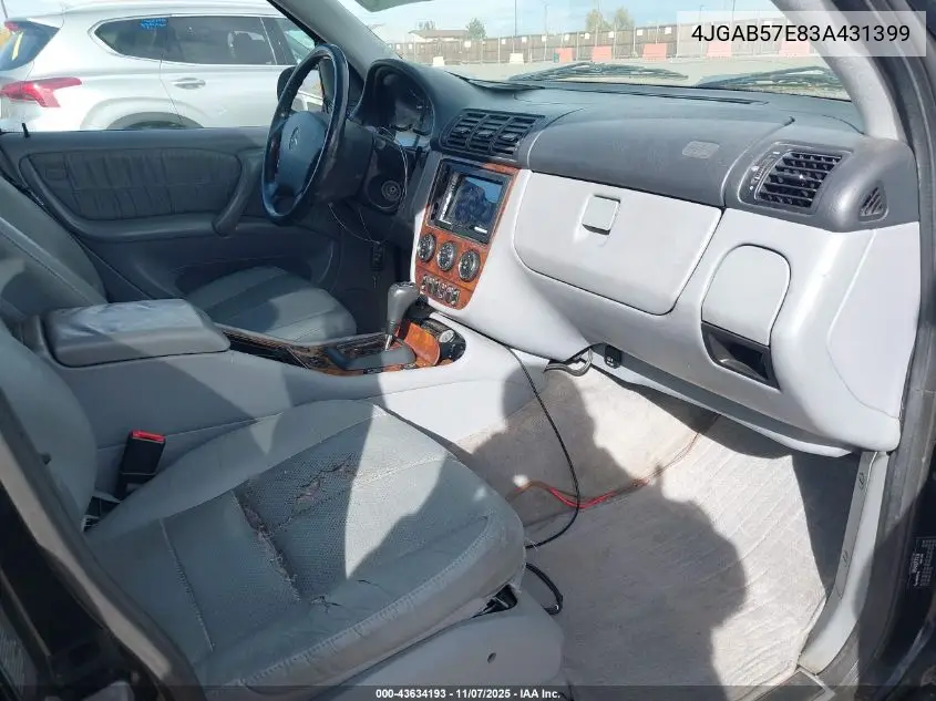 4JGAB57E83A431399 2003 Mercedes-Benz Ml 350