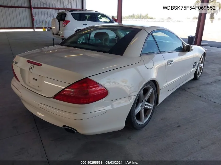 WDBSK75F54F069552 2004 Mercedes-Benz Sl 500