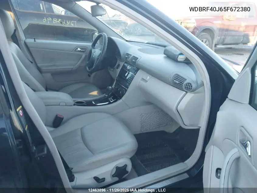 WDBRF40J65F672380 2005 Mercedes-Benz C 230K Sport Sedan