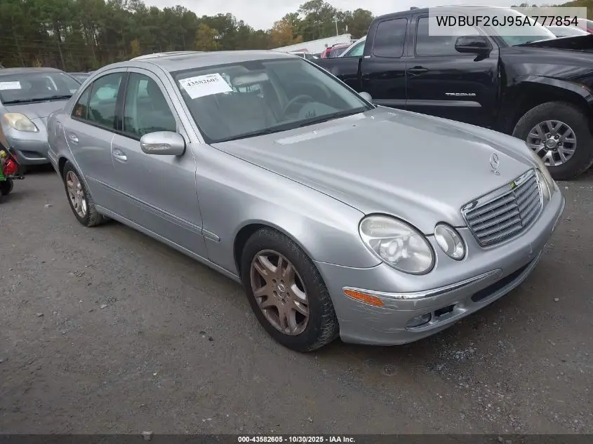 WDBUF26J95A777854 2005 Mercedes-Benz E 320 Cdi