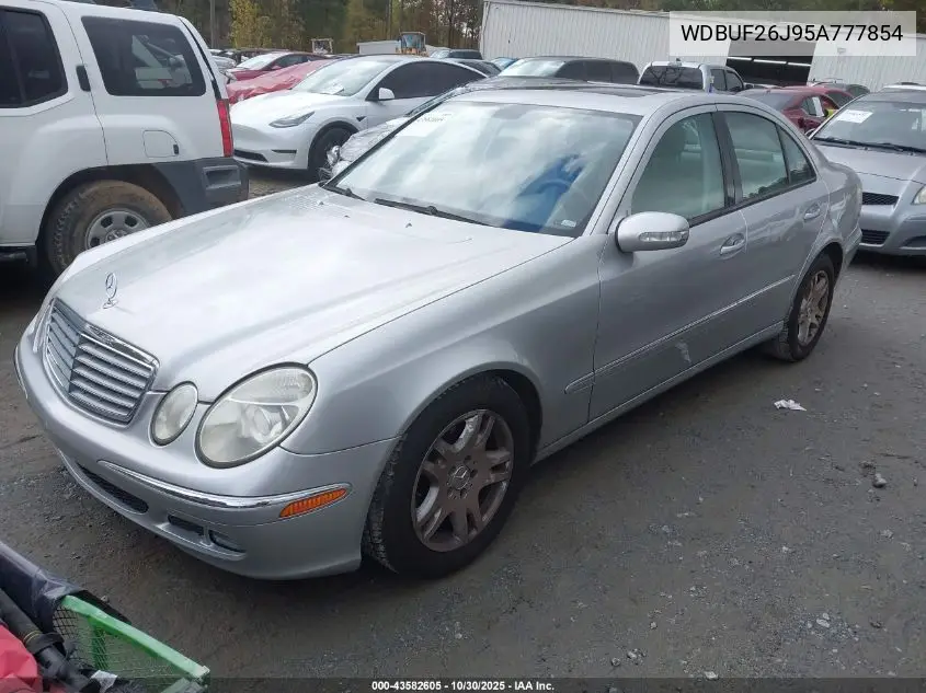 WDBUF26J95A777854 2005 Mercedes-Benz E 320 Cdi