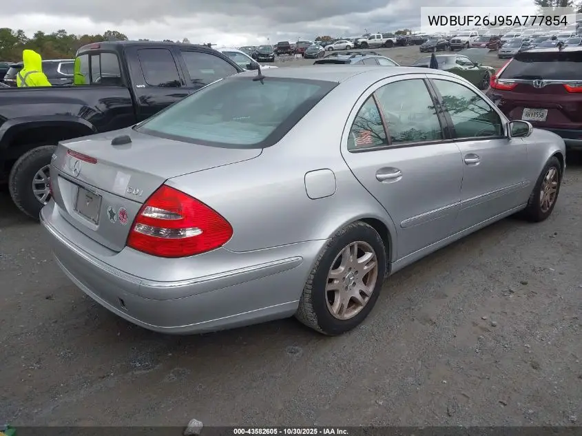 WDBUF26J95A777854 2005 Mercedes-Benz E 320 Cdi