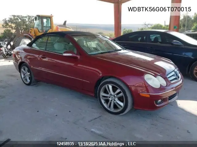WDBTK56G06T070015 2006 Mercedes-Benz Clk 350