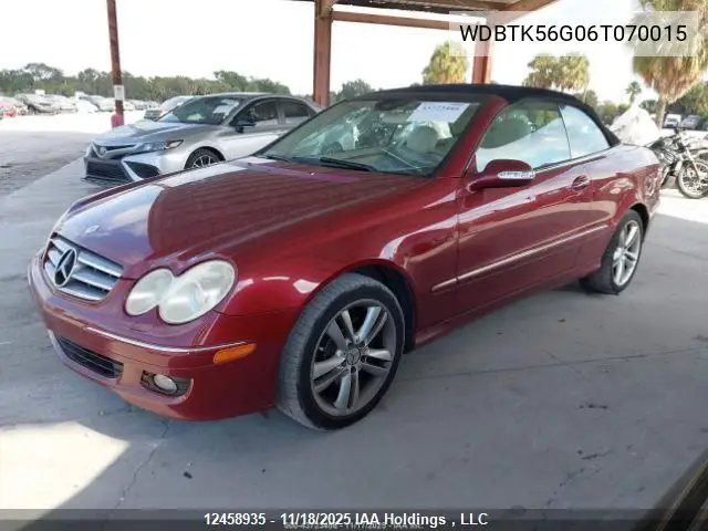 WDBTK56G06T070015 2006 Mercedes-Benz Clk 350