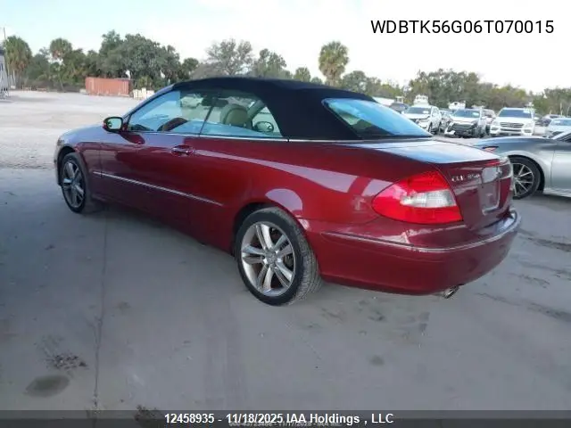 WDBTK56G06T070015 2006 Mercedes-Benz Clk 350