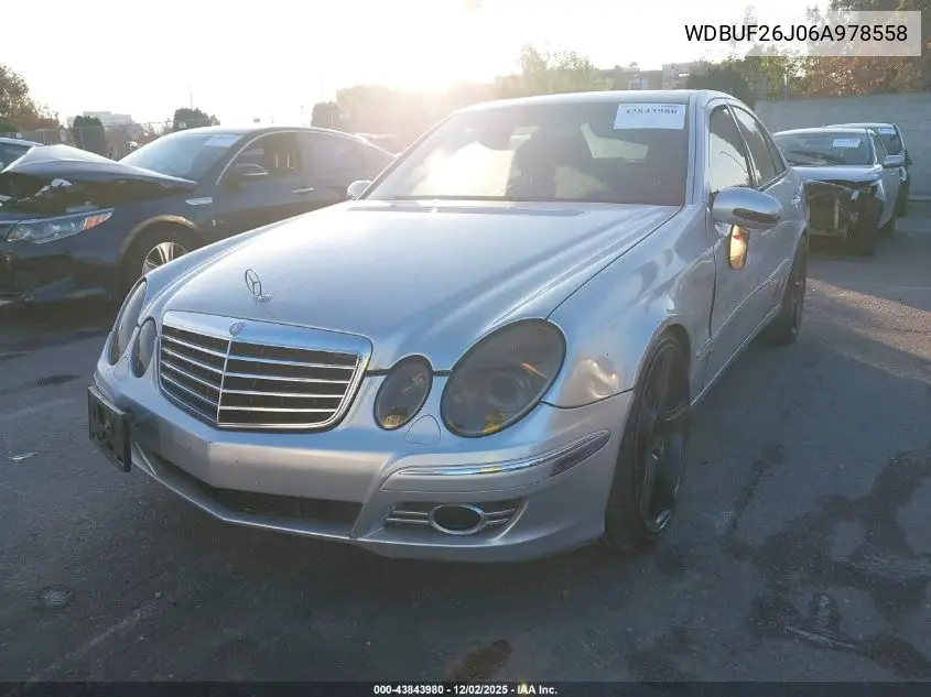 WDBUF26J06A978558 2006 Mercedes-Benz E 320 Cdi