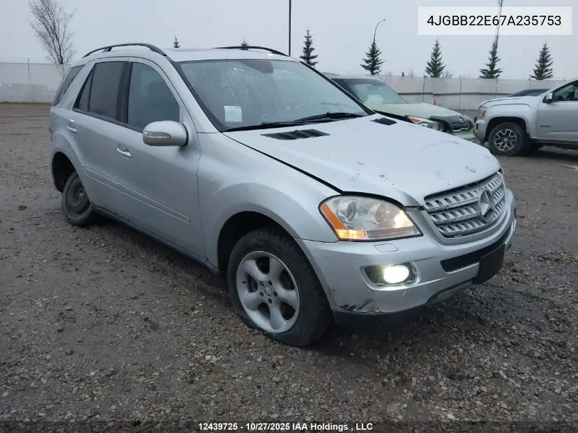 4JGBB22E67A235753 2007 Mercedes-Benz Ml 320 Cdi