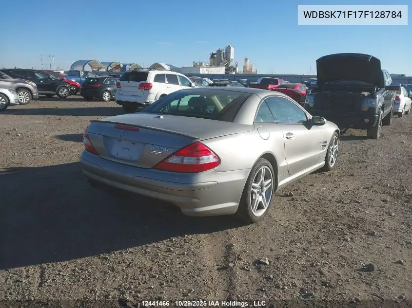WDBSK71F17F128784 2007 Mercedes-Benz Sl 550