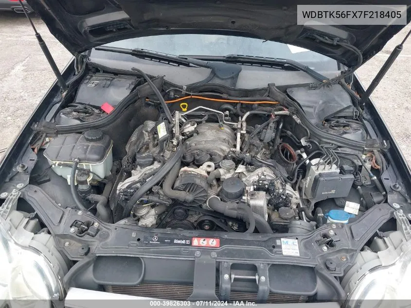 WDBTK56FX7F218405 2007 Mercedes-Benz Clk 350