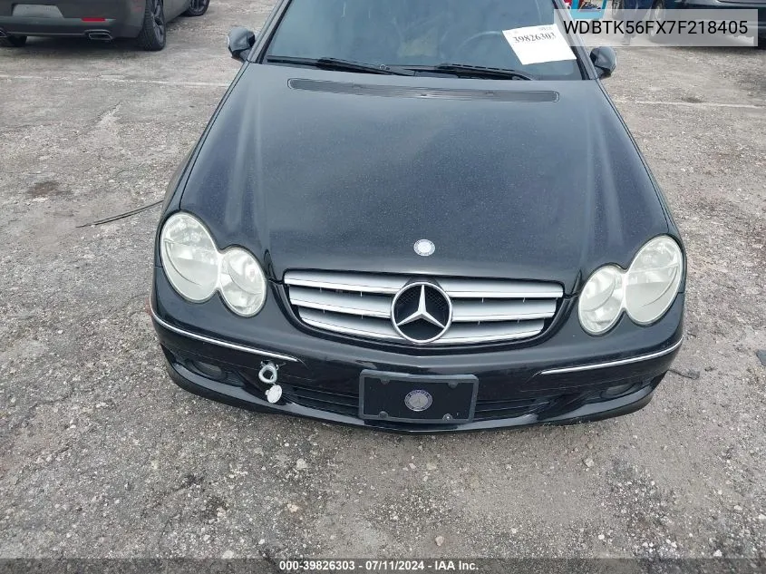 WDBTK56FX7F218405 2007 Mercedes-Benz Clk 350