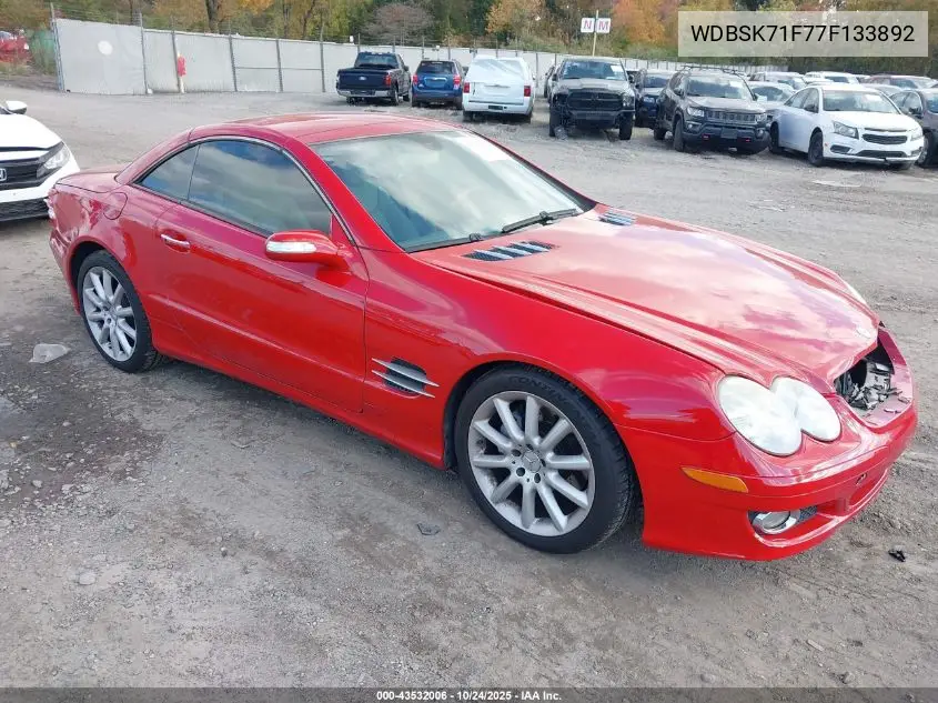 WDBSK71F77F133892 2007 Mercedes-Benz Sl 550