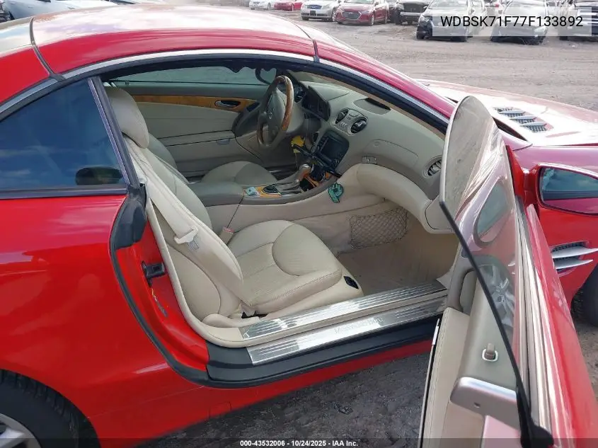 WDBSK71F77F133892 2007 Mercedes-Benz Sl 550