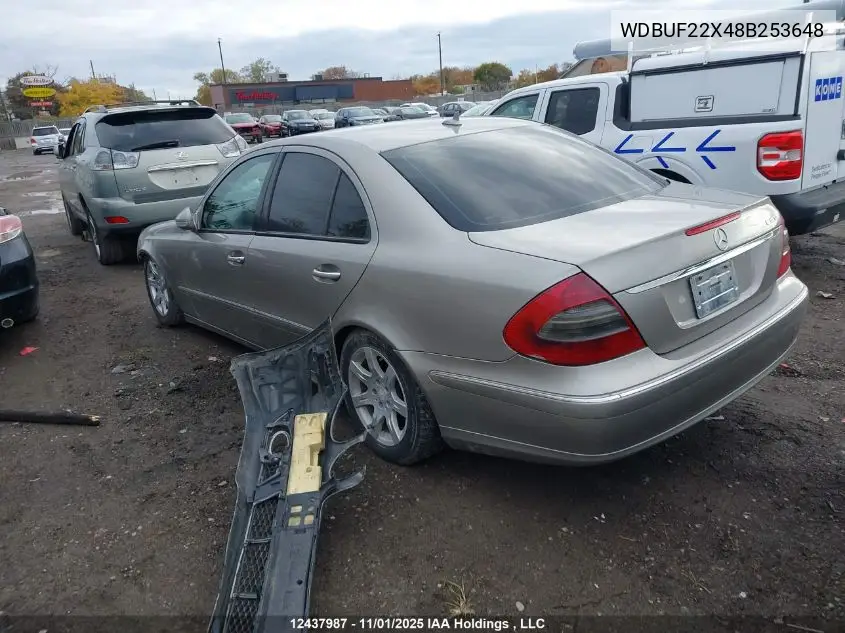 WDBUF22X48B253648 2008 Mercedes-Benz E 320 Cdi