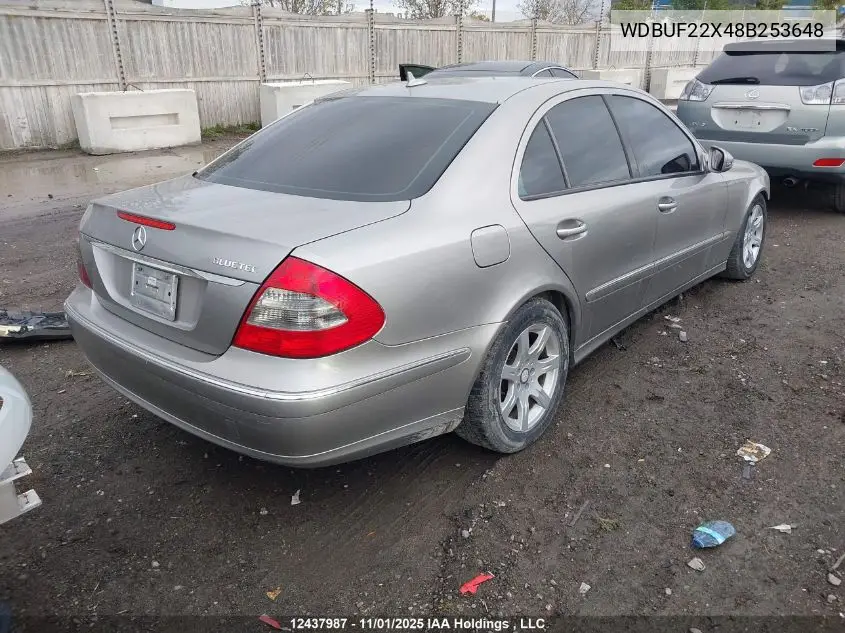 WDBUF22X48B253648 2008 Mercedes-Benz E 320 Cdi