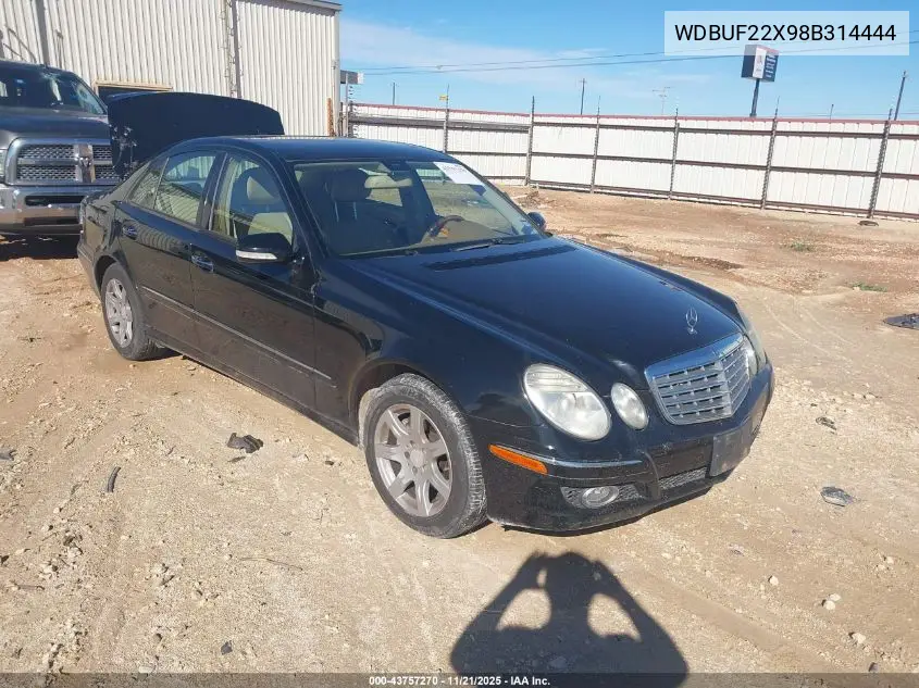 WDBUF22X98B314444 2008 Mercedes-Benz E 320 Bluetec