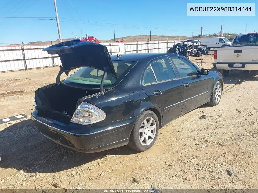 WDBUF22X98B314444 2008 Mercedes-Benz E 320 Bluetec