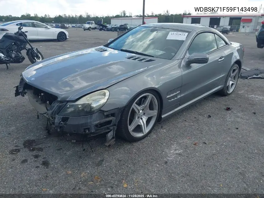 WDBSK71F59F143498 2009 Mercedes-Benz Sl 550