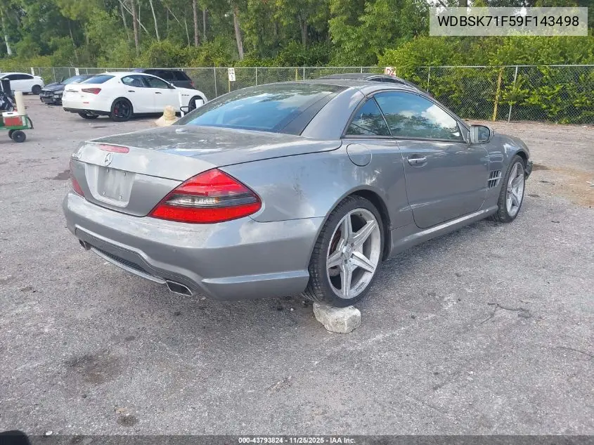 WDBSK71F59F143498 2009 Mercedes-Benz Sl 550