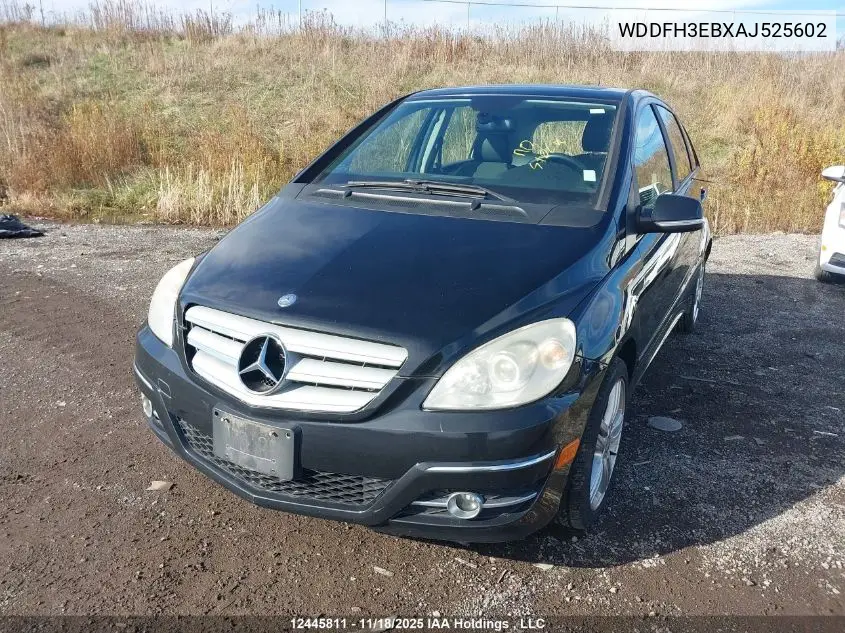WDDFH3EBXAJ525602 2010 Mercedes-Benz B