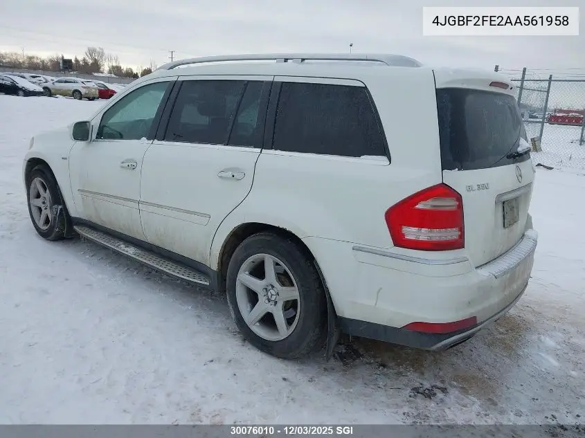 4JGBF2FE2AA561958 2010 Mercedes-Benz Gl 350 Bluetec