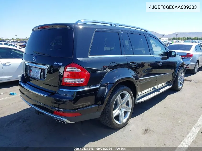 4JGBF8GE6AA609303 2010 Mercedes-Benz Gl 550 4Matic