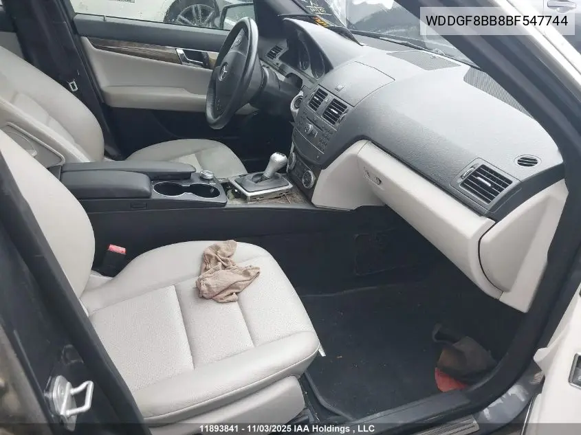 WDDGF8BB8BF547744 2011 Mercedes-Benz C 300 4Mati