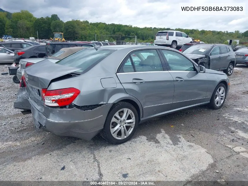 WDDHF5GB6BA373083 2011 Mercedes-Benz E 350