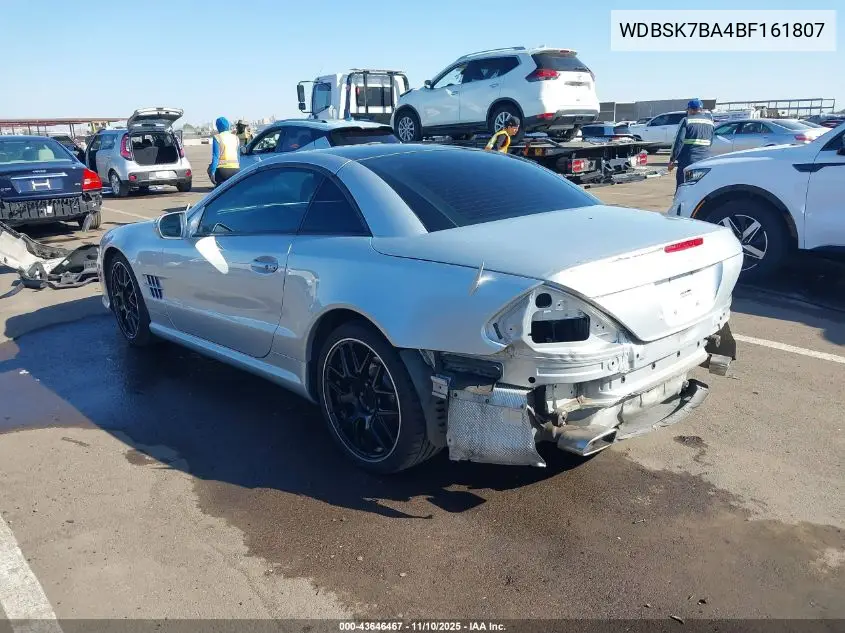 WDBSK7BA4BF161807 2011 Mercedes-Benz Sl 550