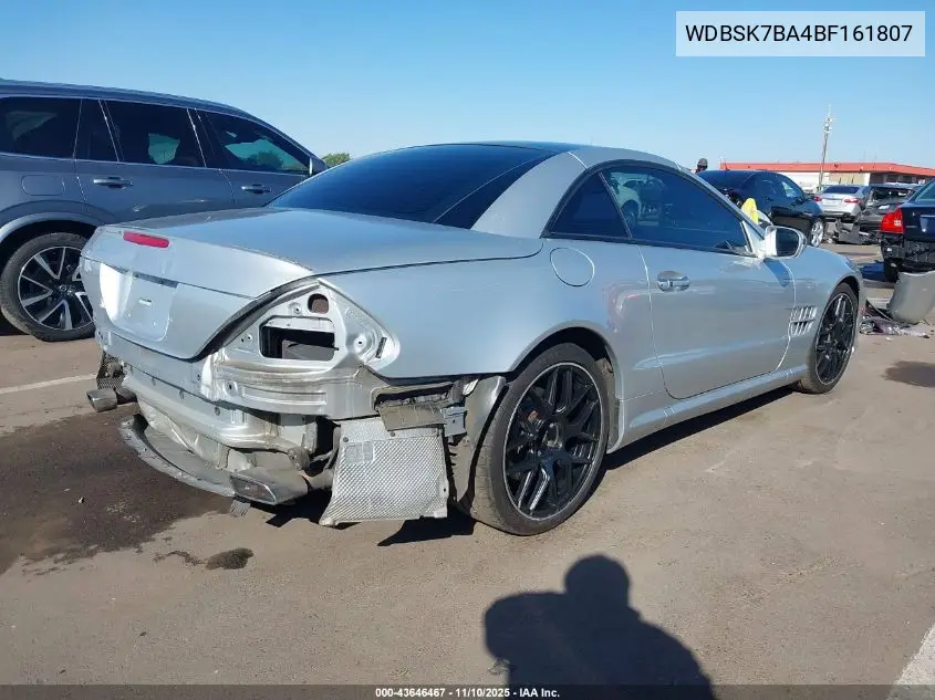 WDBSK7BA4BF161807 2011 Mercedes-Benz Sl 550