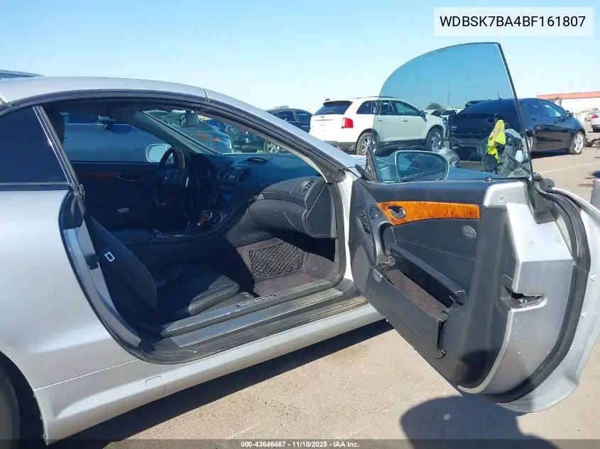 WDBSK7BA4BF161807 2011 Mercedes-Benz Sl 550