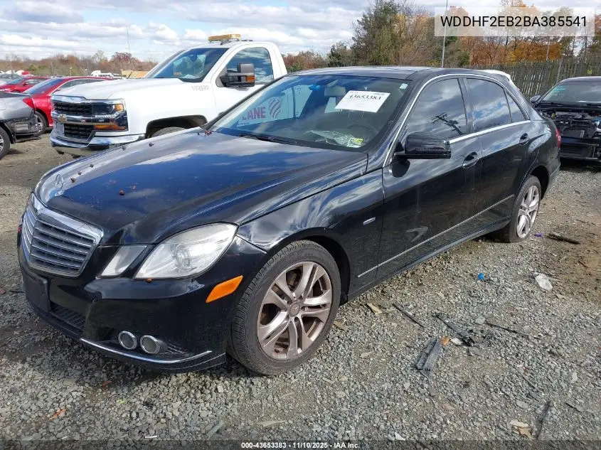 WDDHF2EB2BA385541 2011 Mercedes-Benz E 350 Bluetec
