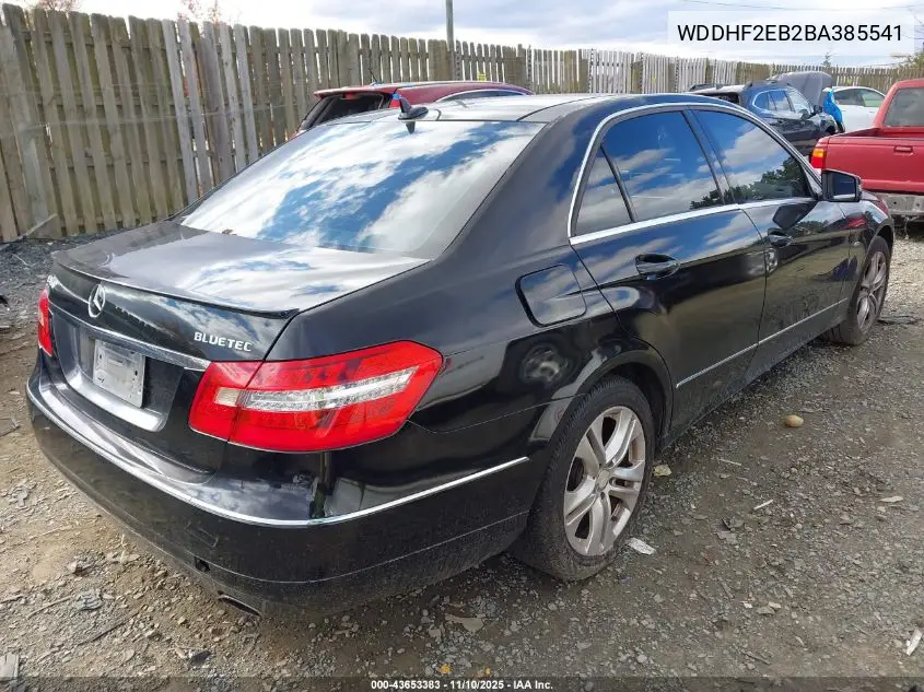 WDDHF2EB2BA385541 2011 Mercedes-Benz E 350 Bluetec