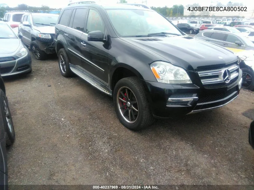 4JGBF7BE8CA800502 2012 Mercedes-Benz Gl 450 4Matic