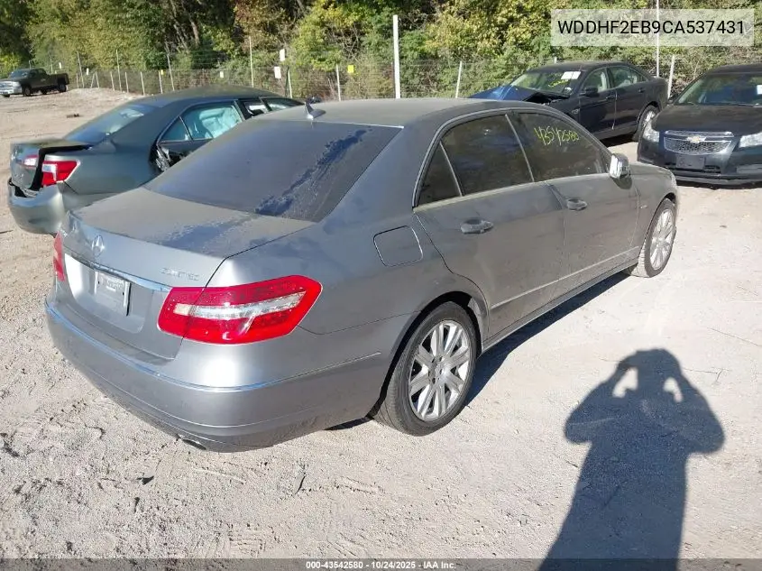 WDDHF2EB9CA537431 2012 Mercedes-Benz E 350 Bluetec