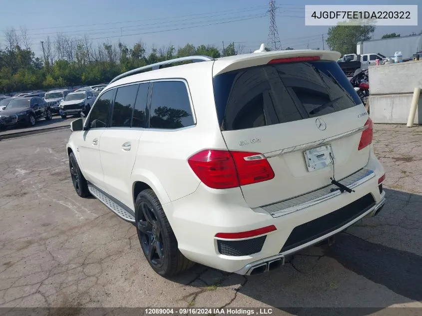 4JGDF7EE1DA220322 2013 Mercedes-Benz Gl 63 Amg