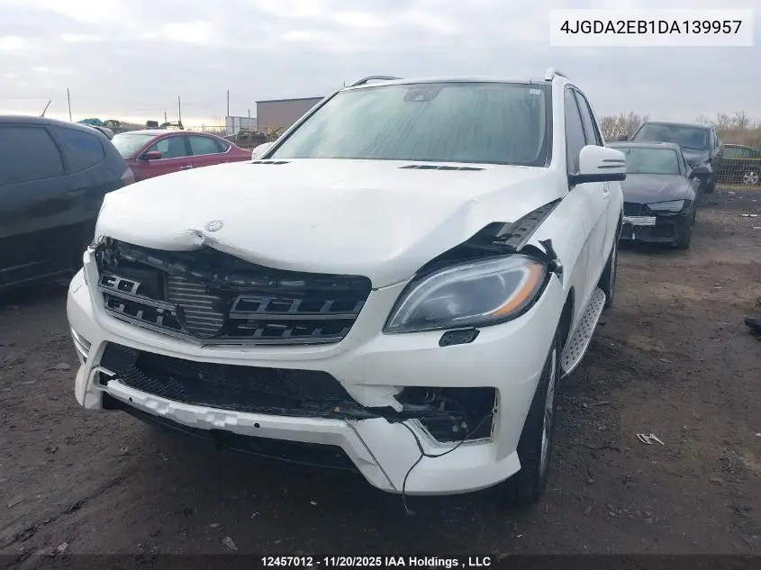 4JGDA2EB1DA139957 2013 Mercedes-Benz Ml 350 Bluetec