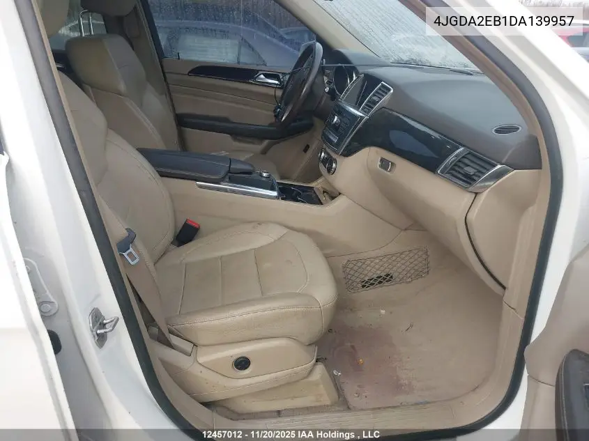 4JGDA2EB1DA139957 2013 Mercedes-Benz Ml 350 Bluetec