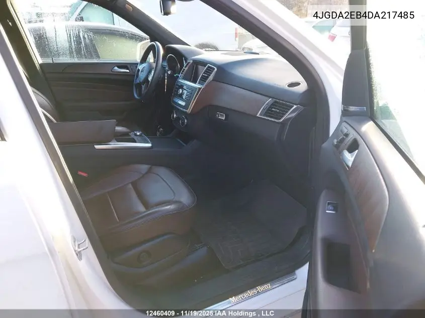 4JGDA2EB4DA217485 2013 Mercedes-Benz Ml 350 Bluetec