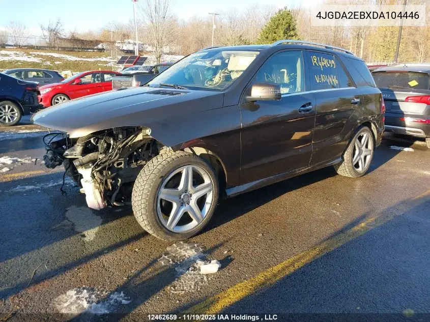 4JGDA2EBXDA104446 2013 Mercedes-Benz Ml 350 Bluetec