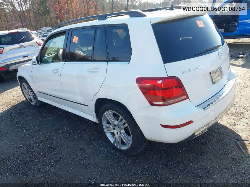 WDCGG0EB6DG108764 2013 Mercedes-Benz Glk 250 Bluetec 4Matic