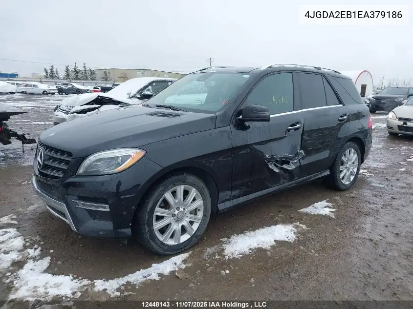 4JGDA2EB1EA379186 2014 Mercedes-Benz Ml 350 Bluetec