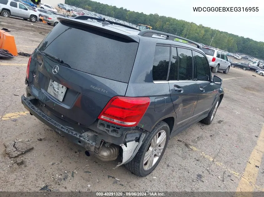 WDCGG0EBXEG316955 2014 Mercedes-Benz Glk 250 Bluetec 4Matic