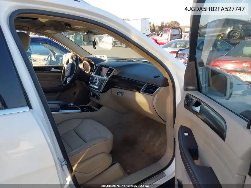 4JGDA5HB2FA527747 2015 Mercedes-Benz Ml 350 4Matic