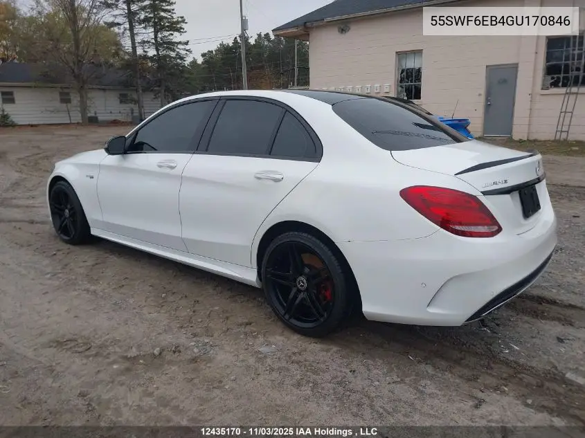 55SWF6EB4GU170846 2016 Mercedes-Benz C 450 4Mati Amg