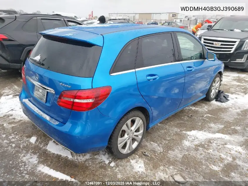 WDDMH4GB3GJ390689 2016 Mercedes-Benz B 250 4Matic