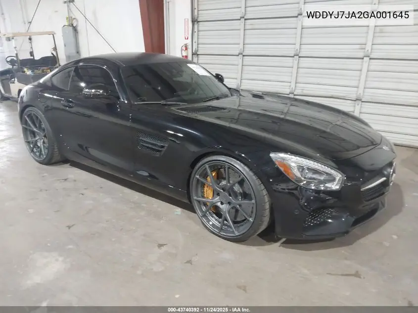 WDDYJ7JA2GA001645 2016 Mercedes-Benz Gt S Amg