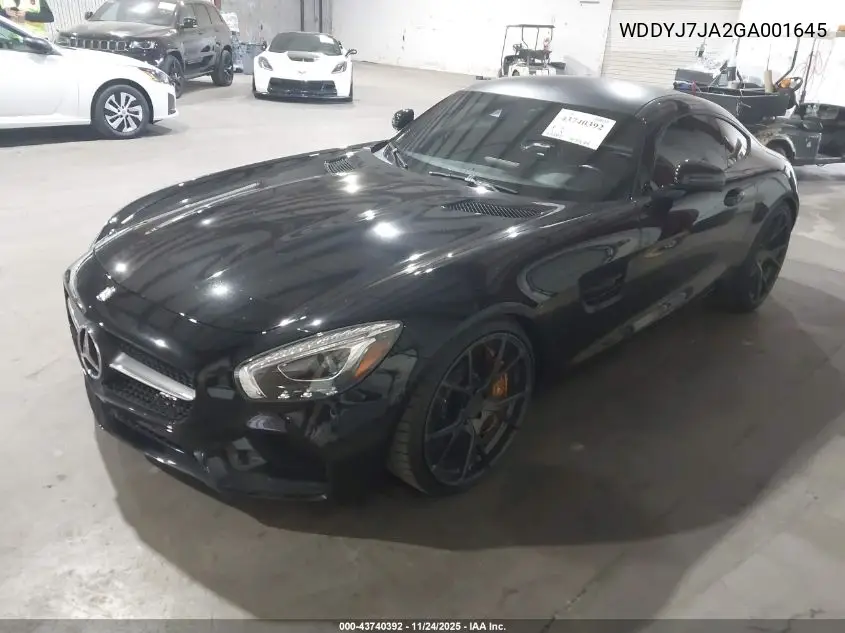 WDDYJ7JA2GA001645 2016 Mercedes-Benz Gt S Amg